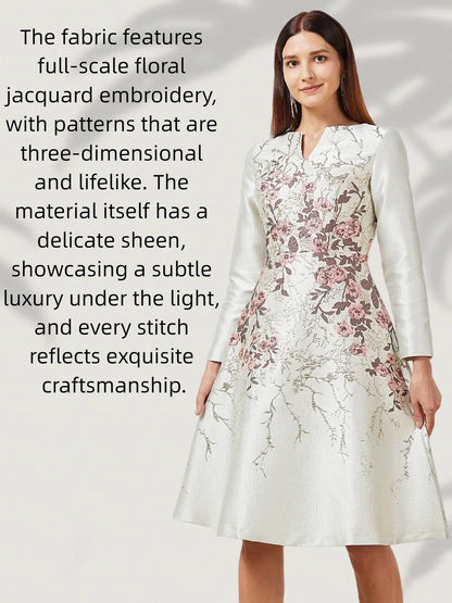 Fall/Winter New Style Retro Elegant Jacquard Dress - party dresses for women halloween dresses for women