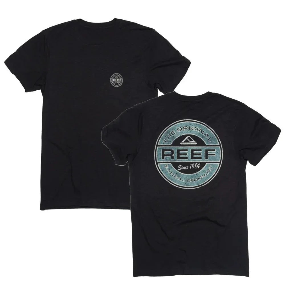 Men's High-luxury Brand Reef New Printing T-shirt Vacation Casual Summer Top Men's Short-sleeved Round Neck Cotton T-shirt Top