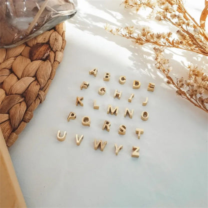 6MM Heart Dainty Initial DIY Necklace Gold Color Letter Choker Necklace For Women Pendant Jewelry Gift
