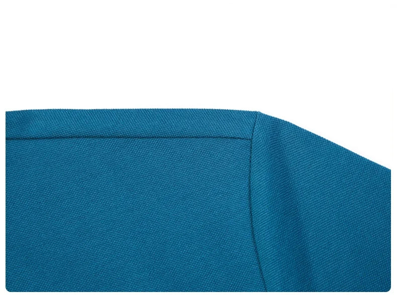 Luxury brand short sleeve polo shirt men fashionable simple solid color summer mercerized cotton breathable casual lapel T shirt