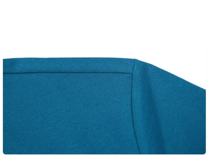Luxury brand short sleeve polo shirt men fashionable simple solid color summer mercerized cotton breathable casual lapel T shirt