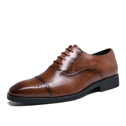 Handmade Fashion Mens Brogue Luxury Big Size 47 Wedding Party Leather Business Oxfords Dress Casual Formal Shoes Loafers for Men