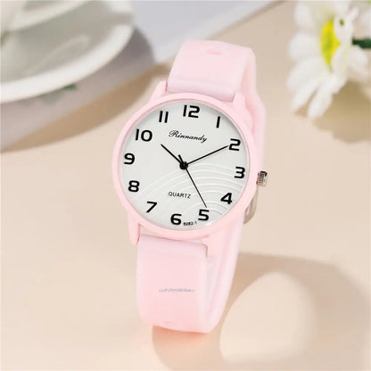 Fashion Lady Hot Sales Watches Leisure Grey Digital Simple Women Quartz Watch Sports Silicone Strap Ladies Clock Wristwatches