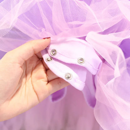 Princess Ballet Tutu Dress with Cape for Toddler Little Girls Ballerina Dance Costume Outfit Dancewear, Blue/Purple/Yellow