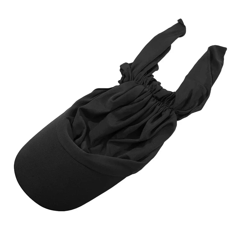 Solid Color Baseball Caps Turban Shawl Design Women Muslim Low Profile Fitted Hat Summer Soft Breathable Headscarf Hijabs