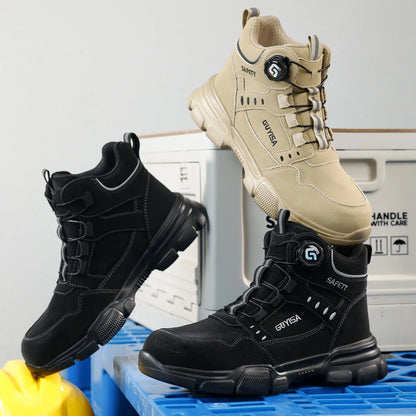 High-top men's work shoes and workwear series for all four seasons