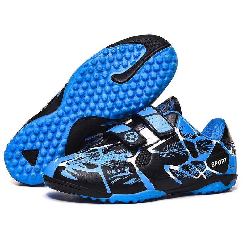 Kids Soccer Shoes Society TF/FG School Football Boots Cleats Grass Sneakers Boy Girl Outdoor Athletic Training Sports Footwear