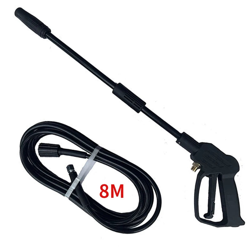 High pressure washer Water gun Car wash water gun Household water gun adjustable 8m water pipe set M14