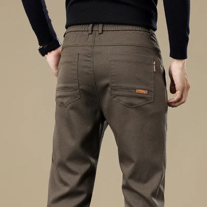 New Winter High-End Business Men's Suit Pants Autumn and Winter Slim Straight Casual Pants Versatile Fashion Trousers Korean