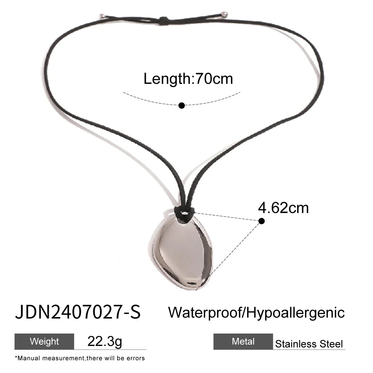Waterproof Stainless Steel Micro Trend Cord Necklaces Women Statement Metal 18K Gold Plated Trendy 2024 Jewelry collares
