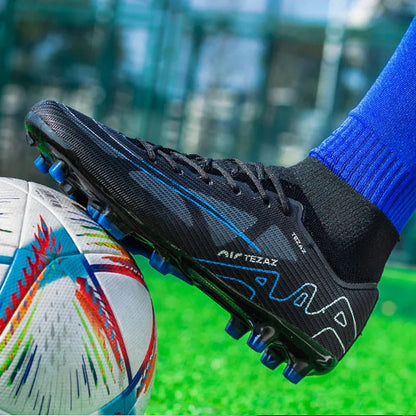 TF/FG Lightweight Ankle Football Boots Men's Football Shoes Outdoor Anti slip Grass Professional Training Tournament Sports Shoe