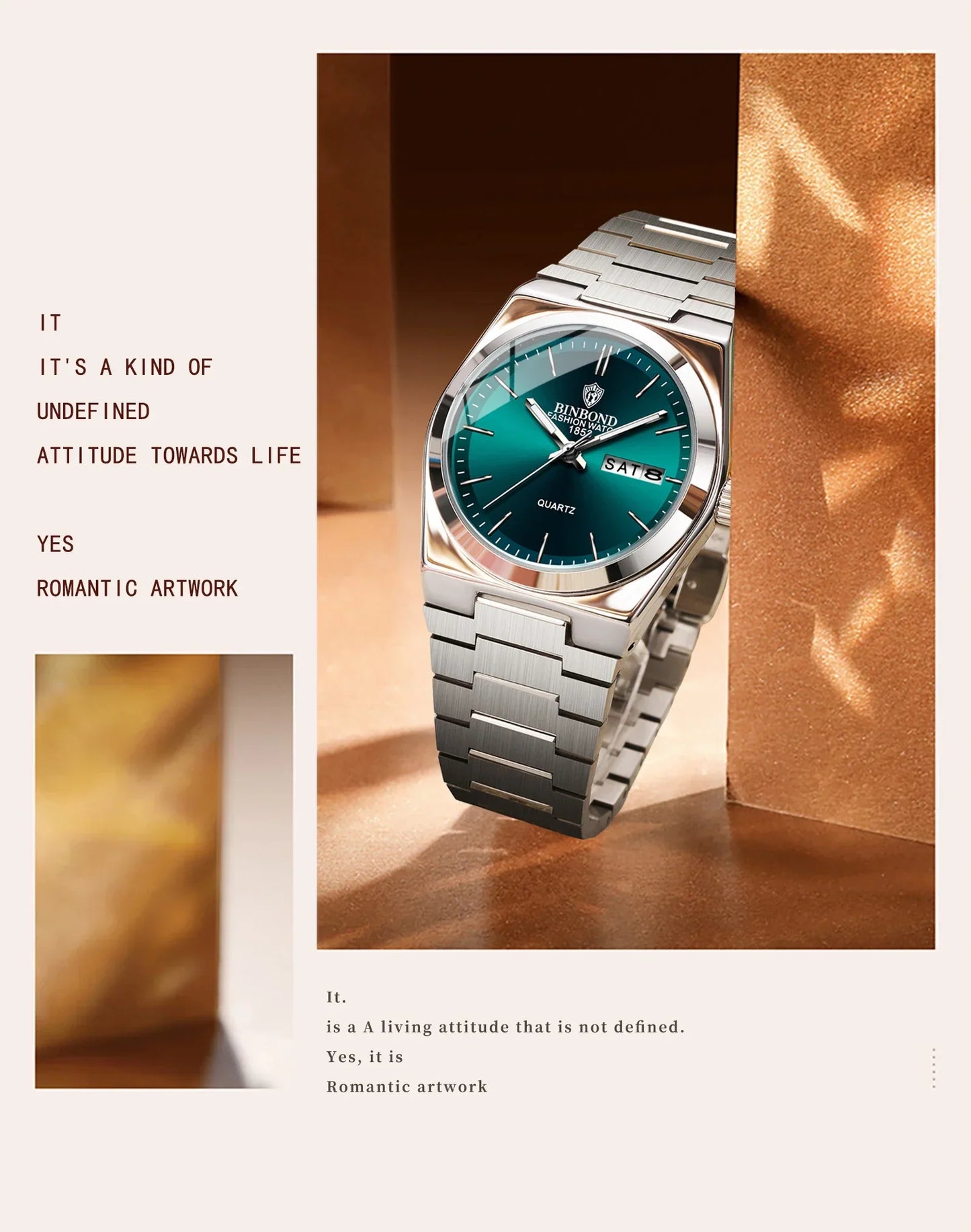 103 Business Women's Quartz Watch Waterproof Double Calendar Night Light Non Mechanical Ultra Thin Women's Quartz Watch