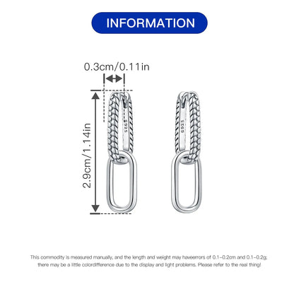 925 Sterling Silver Multi Layer Starry Tassel Drop Earrings Women Earrings Charm Trend Versatile Party Jewelry Gifts