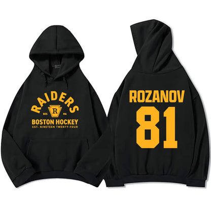 Hoodies Shane Hollander 24 Scott Hunter 21 Sweatshirt  Montreal Metros Boston Raiders Clothing
