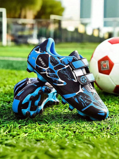Boys' soccer shoes, low cut soccer shoes, grass anti slip training sports shoes, outdoor shoes