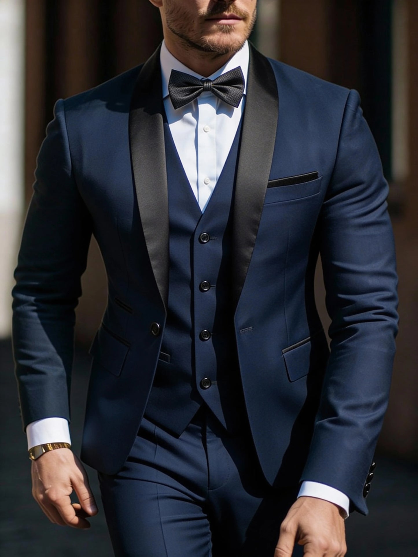 Men's 3pcs Suit Set Jacket Vest Pants, Prom Party Wedding Business Suits for Men мускульный костюм wedding suits for men