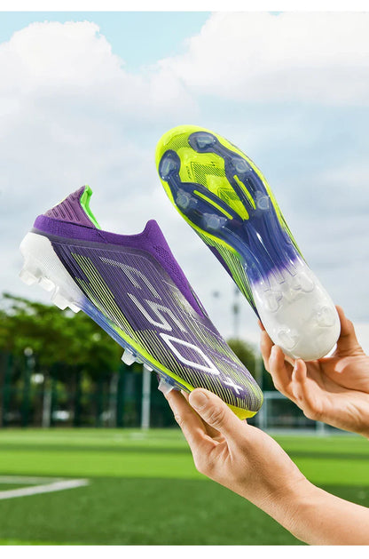 New Men's Football Boots Turf Comfortable Soccer Shoes Sport Ultralight Fg Grass Cleats Futsal Non Slip Indoor Adult Non-Slip