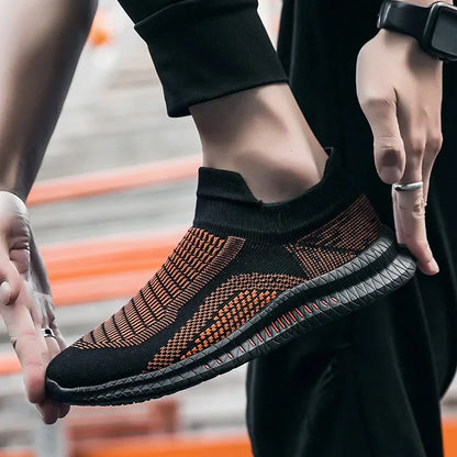 Lightweight Men's Walking Shoes Outdoor Soft Male Casual Shoes Flexible Breathable Men Loafers Slip-on Footwear Sneakers 39-48