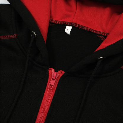 Men's Long Sleeve Zip Up Hoodie Casual Athletic Sweatshirt Hooded Jacket with Pockets Spring Fall Warm Fleece Lined Coat Outwear