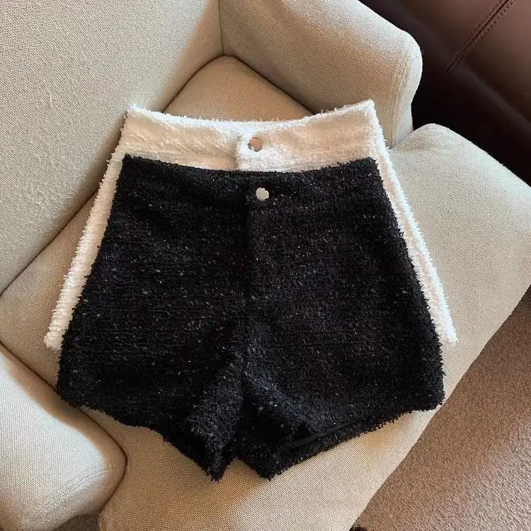 Hotsweet Shorts Women Sexy Skinny Y2k Clothes High Waist European Streetwear Fashion Trouser Cool Thick Button-Fly Wide Leg New
