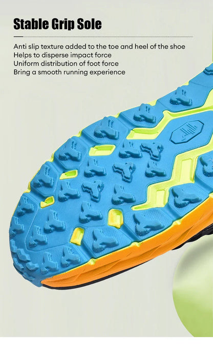 Men's Marathon Shoes Running Shoes Breathable High elasticity Cushioning Male Lightweight Sports Shoes Fitness Training