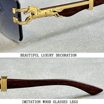 Sunglasses For Men Vintage Designer Rimless Sunglasses Women