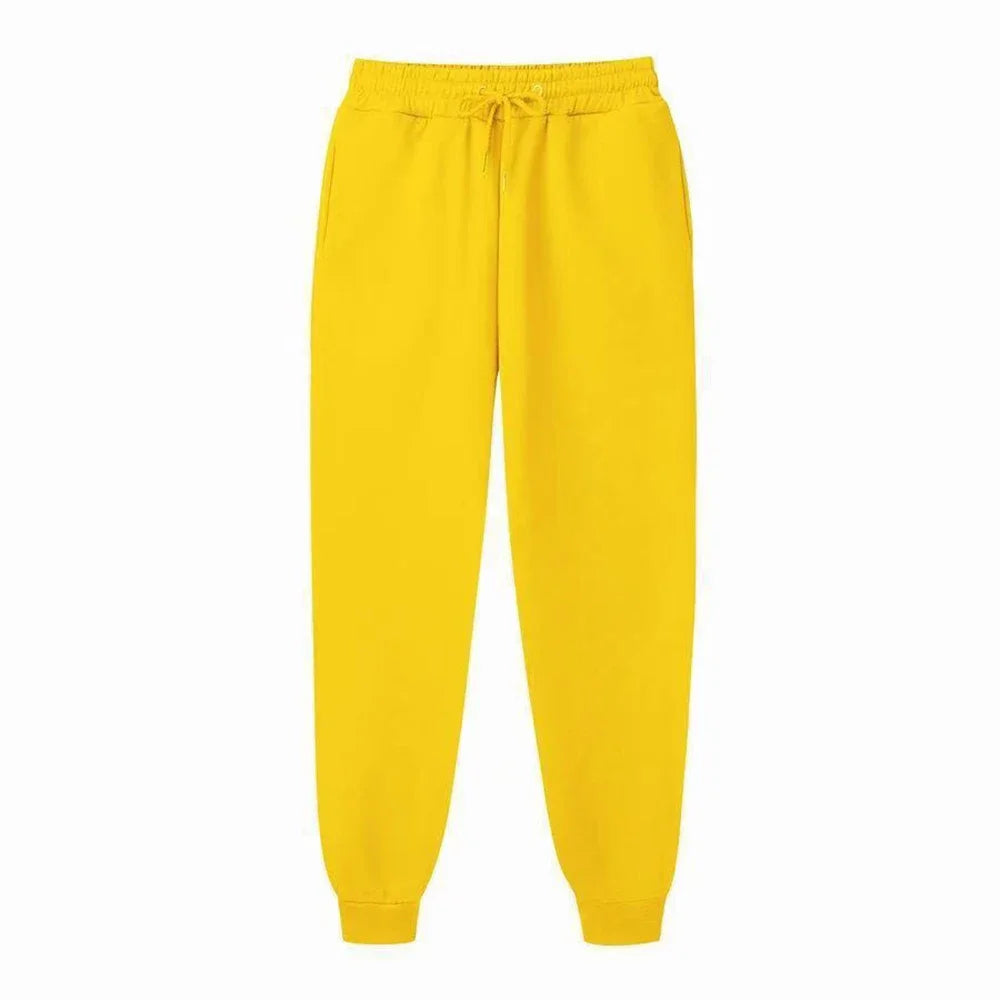 Men's Sweatpants Autumn and winter Fleece Pants Sport Long Pants Casual Drawstring Jogger Pants Pockets  Keep warm Trousers