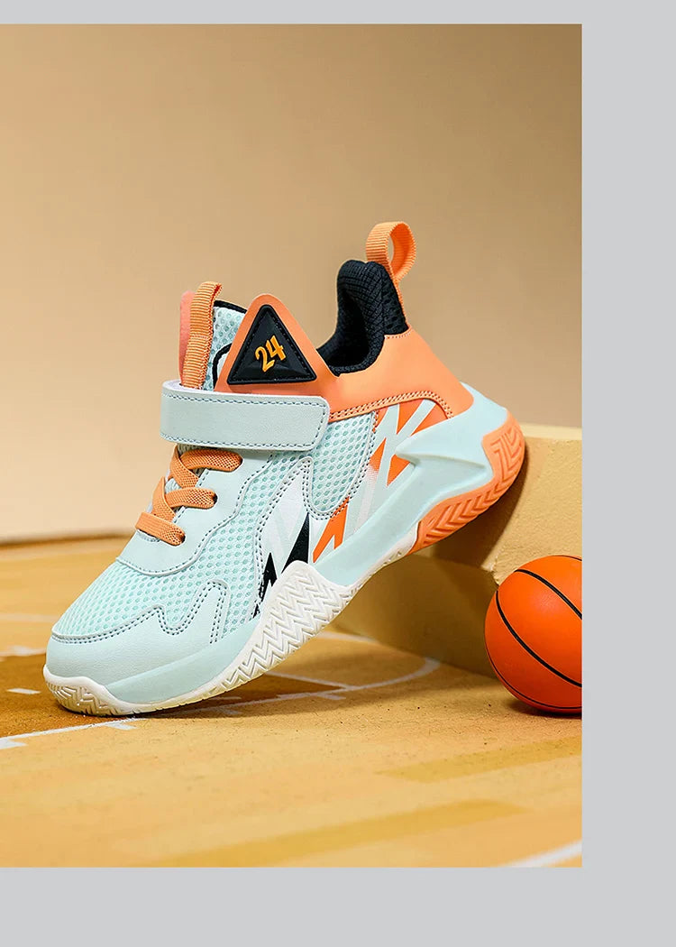 Summer Breathable Children's Sports Shoes Outdoor Basketball Shoes Kids Non-slip Platform Casual Sneakers For Boys Trainers