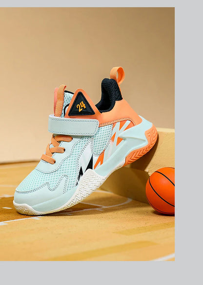 Summer Breathable Children's Sports Shoes Outdoor Basketball Shoes Kids Non-slip Platform Casual Sneakers For Boys Trainers