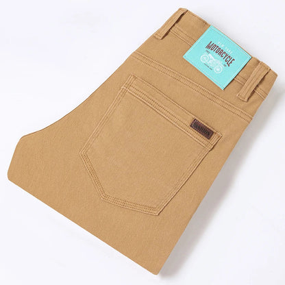 2026 new Cotton Elastic Men's Jeans Spring Fitted Straight Business Casual Trousers Soft Comfortable Fashion Korean Denim Pants