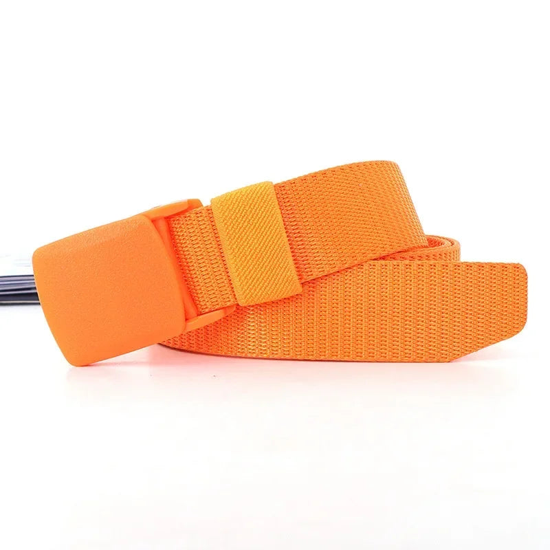 3.8X110cm High Quality Automatic Buckle Nylon Men Belt Outdoor Hunting Multifunctional Tactical Canvas Camouflage Belt for Women
