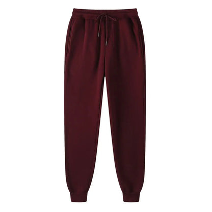 Men's casual pants, autumn and winter solid color sports pants, men's running, jogging, fitness pants, fashionable sports pants