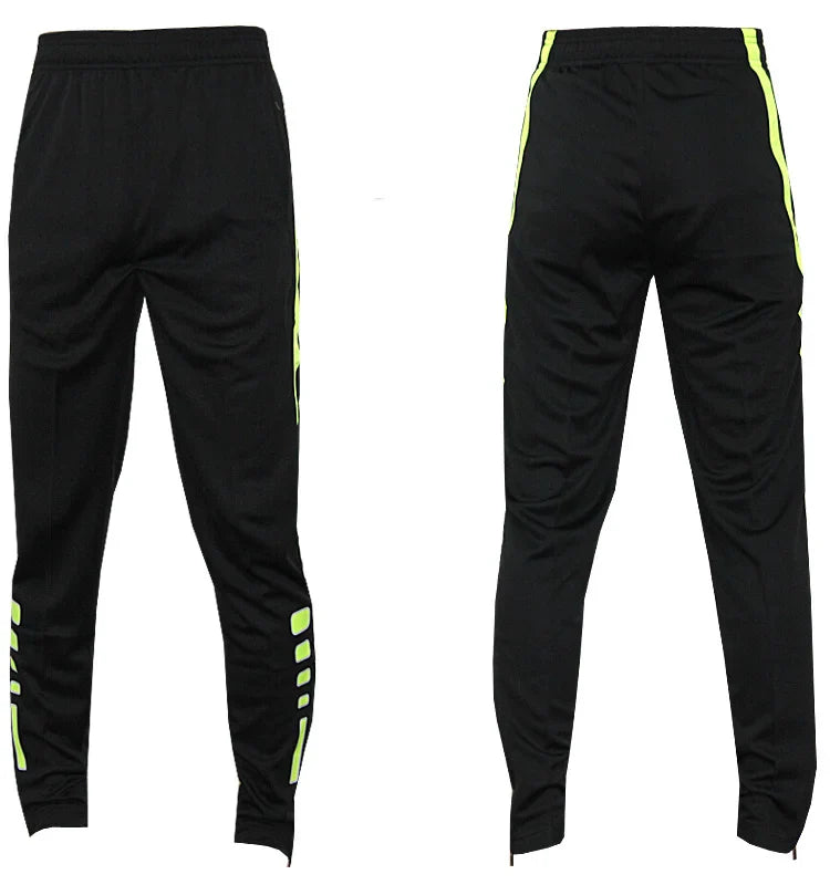 Men Running Sport Pants With Zipper Pockets Football Joggings Training Sweatpants Basketball Soccer Trousers workout pant Male