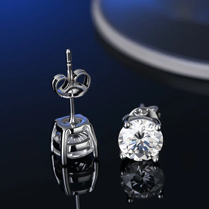 GRA Certificate Promotion 100% Moissanite Earrings for Women Pass Diamond Test Pen Ear Studs 925 Sterling Silver Fine Jewelry