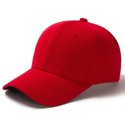 Solid Unisex Baseball Cap 6 Panel Men Caps Daily Womens Summer Hat Curved Brim Adjustable Red White Purple Grey Black