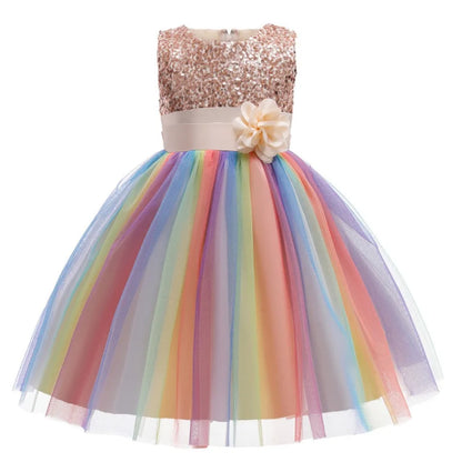 2-12Y Girl Summer Lace Princess Dress Children Floral Gown Dresses For Girls Clothing Kids Birthday Party Tutu Custome Vestidos