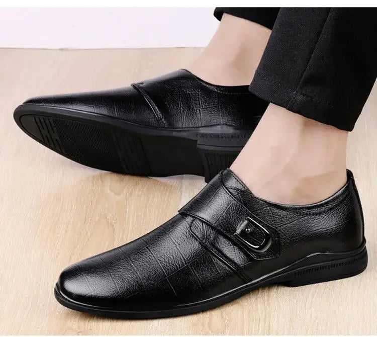 Round Toe High Quality Fashion Spring Autumn Men's Formal Shoes Luxury Designer Cheap Liquidation 2025 Style 39 Social Shoe Male