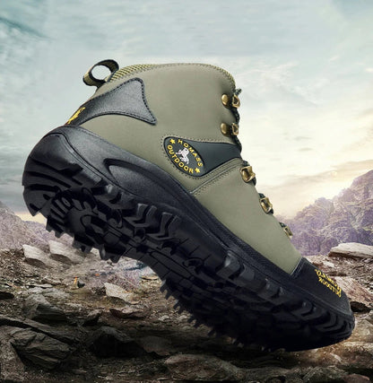 New Outdoor Shoes Men High Top Trekking Botas Leather Men Outside Boots For Men and Women Mountain Comfortable Hiking Boots