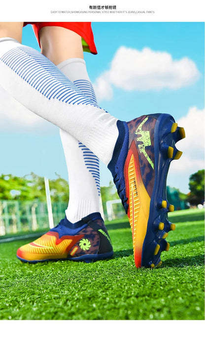 New Men Soccer Shoes Breathable Unisex Football Boots Professional Training Ultralight Wholesale Indoor Futsal Drop Shipping