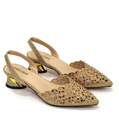 Royal Blue Shoe And Bag With Elegant High Heels Shoes Italian Popular Design African Ladies Shoes Bag Set
