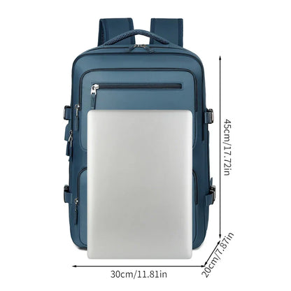 Large Travel Backpack for Women Men Cabin Bag Multifunctional Airplane Waterproof Backpack with USB Charging Anti-Theft Backpack