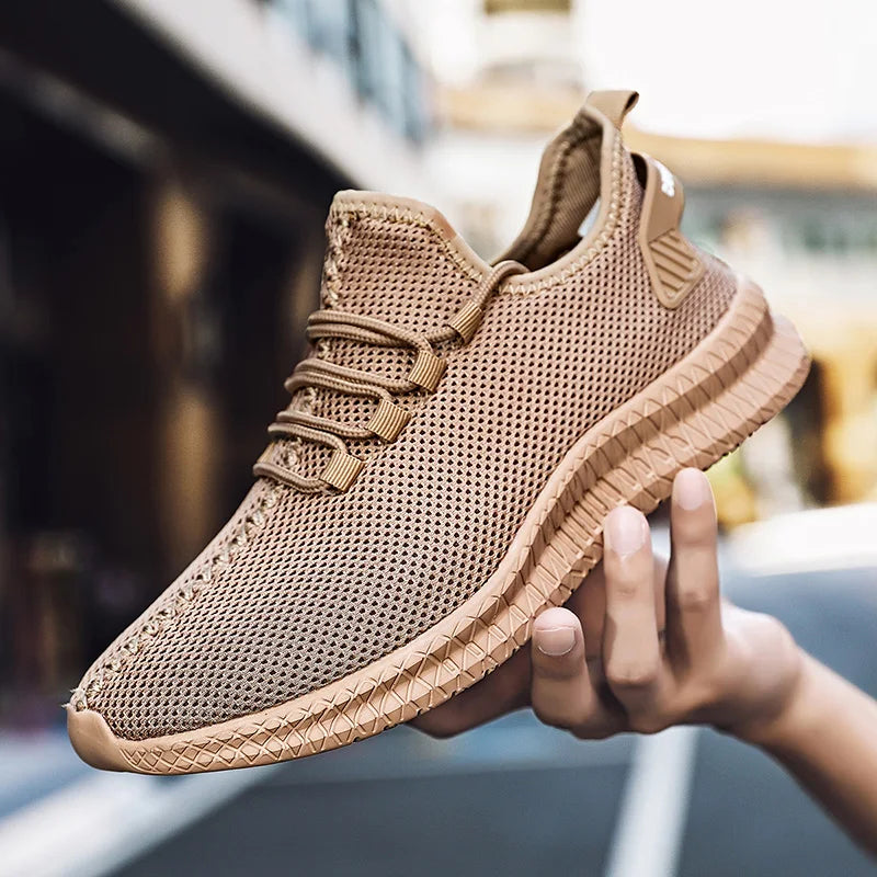 Summer Mesh Men Shoes Breathable Mens Sneakers Trendy Lightweight Walking Big Size Man Tenis Shoes