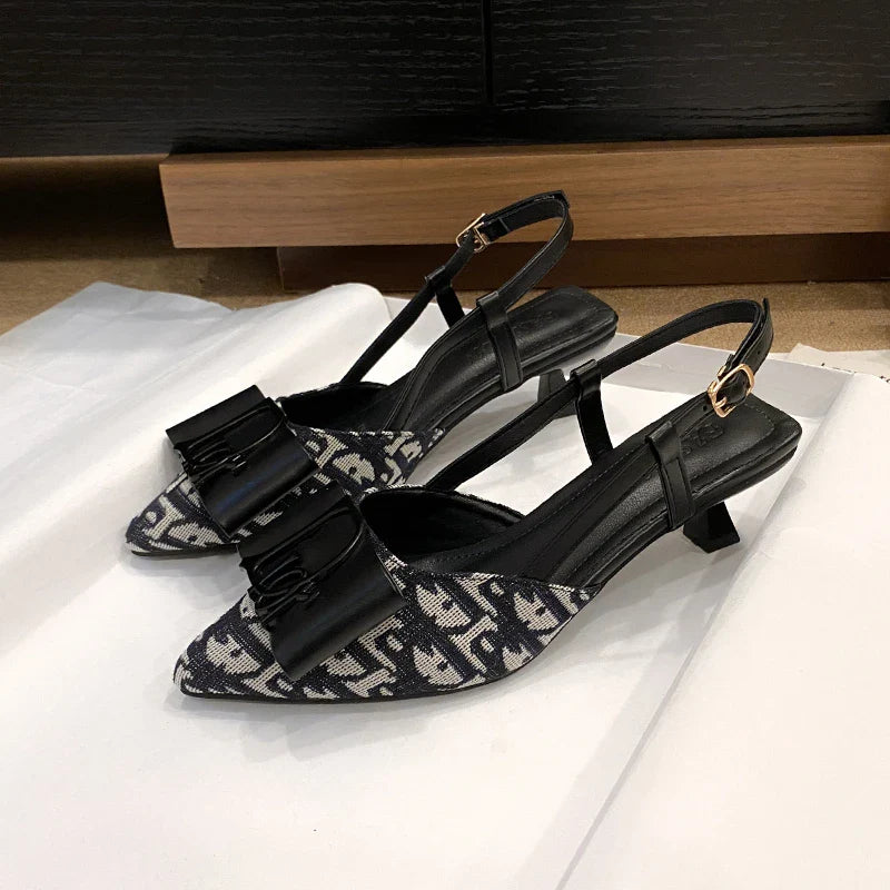 Sexy, elegant, versatile party women's shoes, new women's banquet beautiful slim heeled sandals