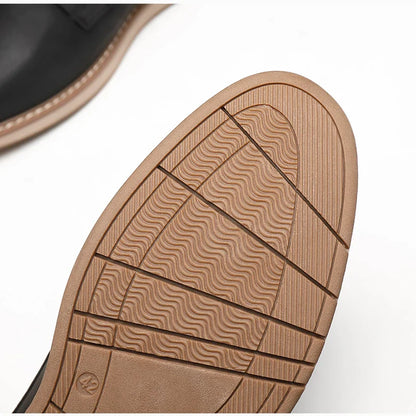 Shoes For Men Spring/Summer Pu Leather Breathable Casual Shoes Lace up Office Style Business Men's Sneaker