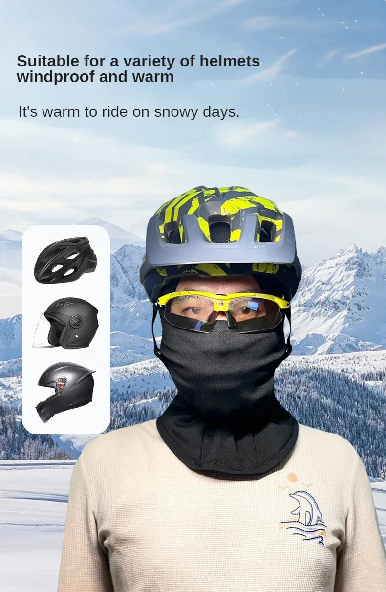 Cold Weather Balaclava Ski Mask for Men Windproof Fleece Thermal Cap Winter Scarf Face Mask Women Neck Warmer Hood for Cycling