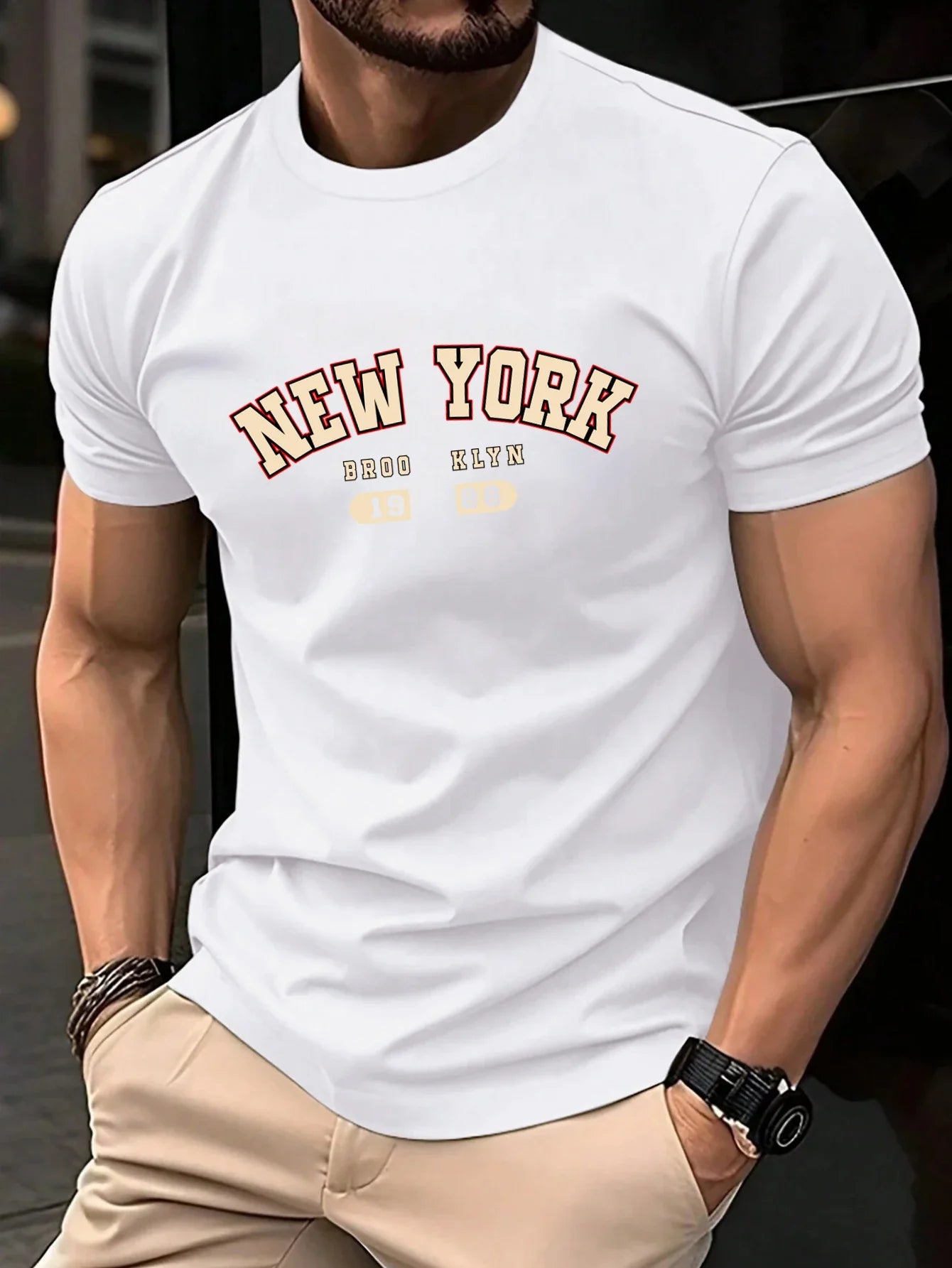 New York Brooklyn 1988 Letter Design Men T-Shirts Fashion Short Sleeve All-Match Cotton Soft T Shirt Summer Unisex Loose Clothes