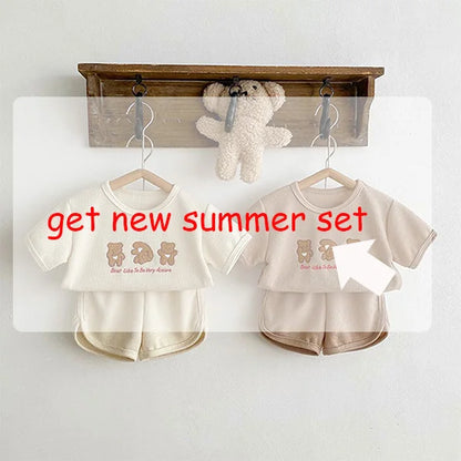 Summer Boys Clothing Set Cute Watermelon Print Tee and Shorts 2 Pcs Boys Suit