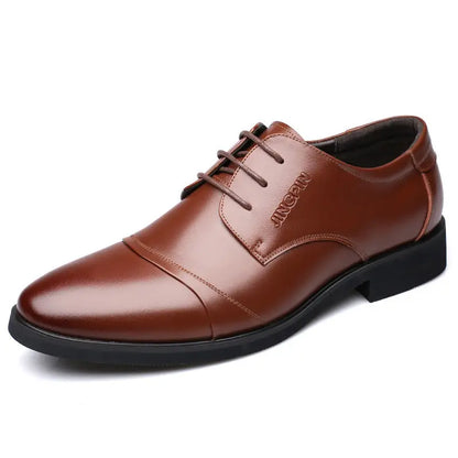 Brown Business Social Shoe Male Black Men's Formal Shoes Party Leather Casual Suit 2025 Trend Elegant and Classic Official New
