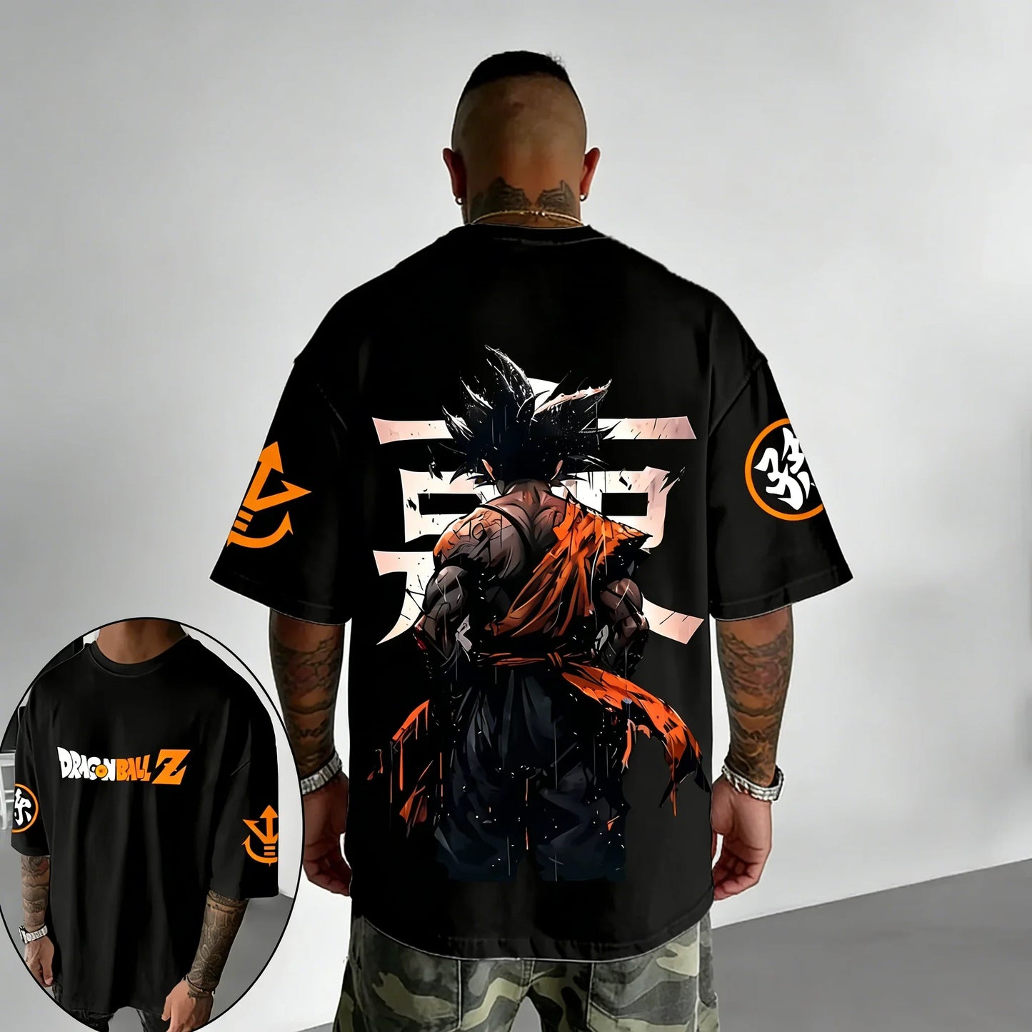 Anime Cotton T-shirt Summer New Style Co Branded Men's and Women's Street Hip Hop Loose Casual Short Sleeve Top