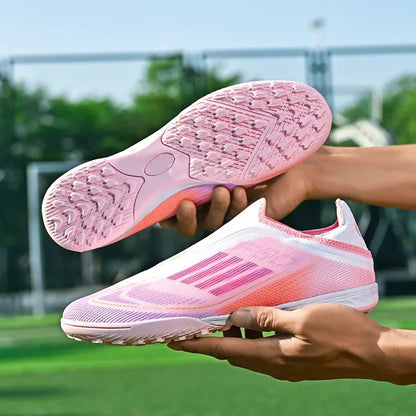 New Men Football Boots Outdoor Sport Training Soccer Shoes Match Boys Adult Cleats Breathable Non Slip Long Spikes Comfortable